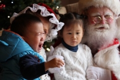 crying baby santa