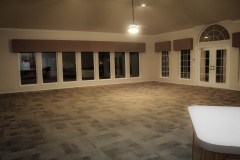 wide shot of inside clubhouse