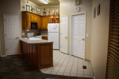 wide shot of kitchen